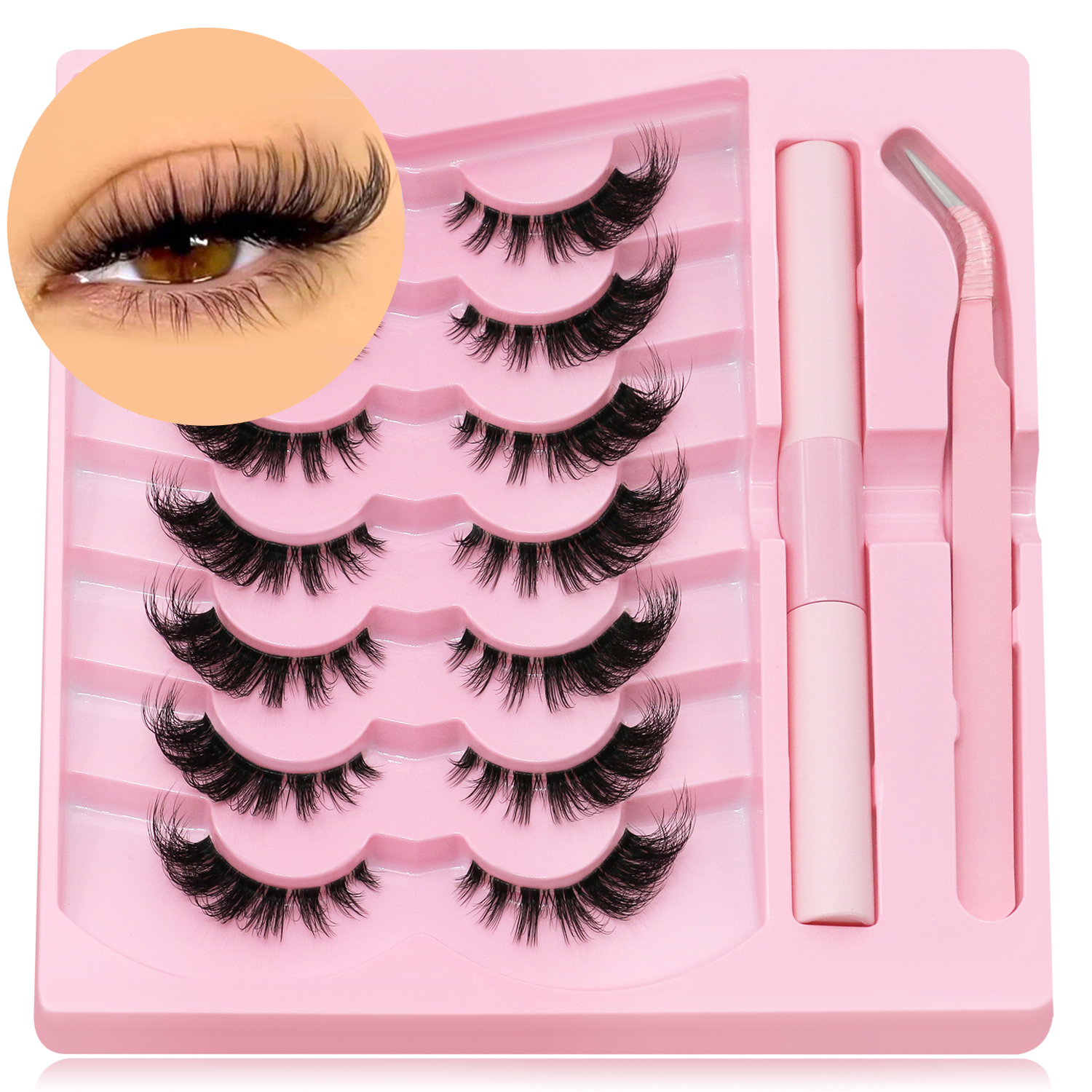 Eyelash Extension Cat Eye - DIY lash clusters set Extension Kit