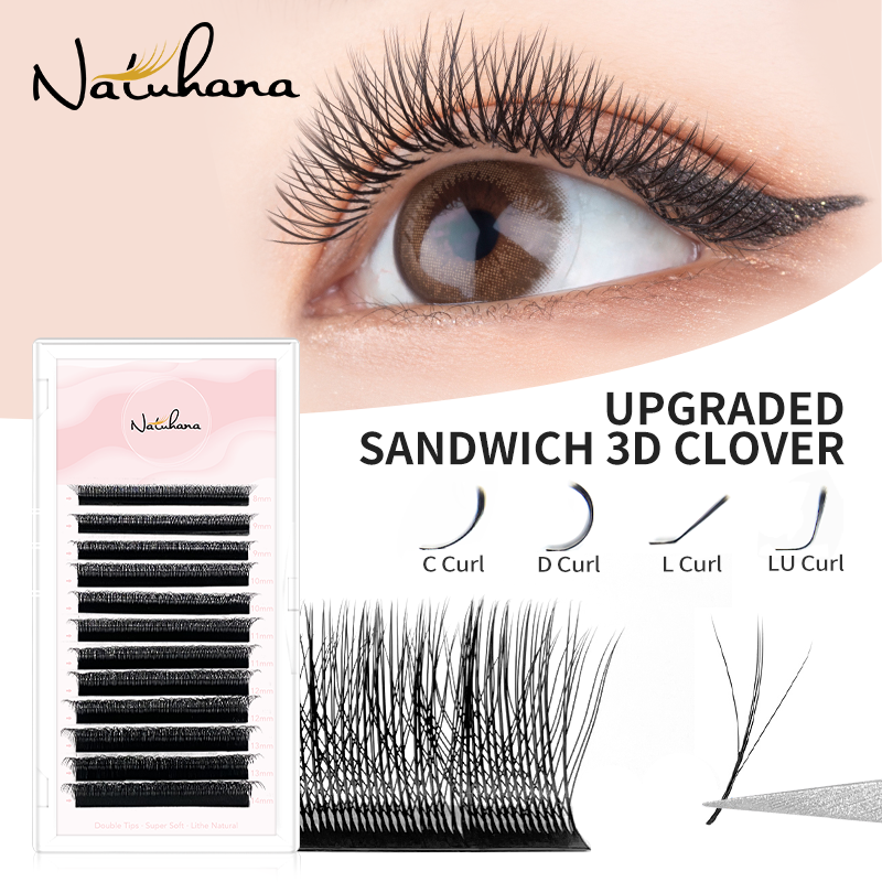 Eyelash Extension Y Shape - NATUHANA 3D W Shaped (2.0) Soft