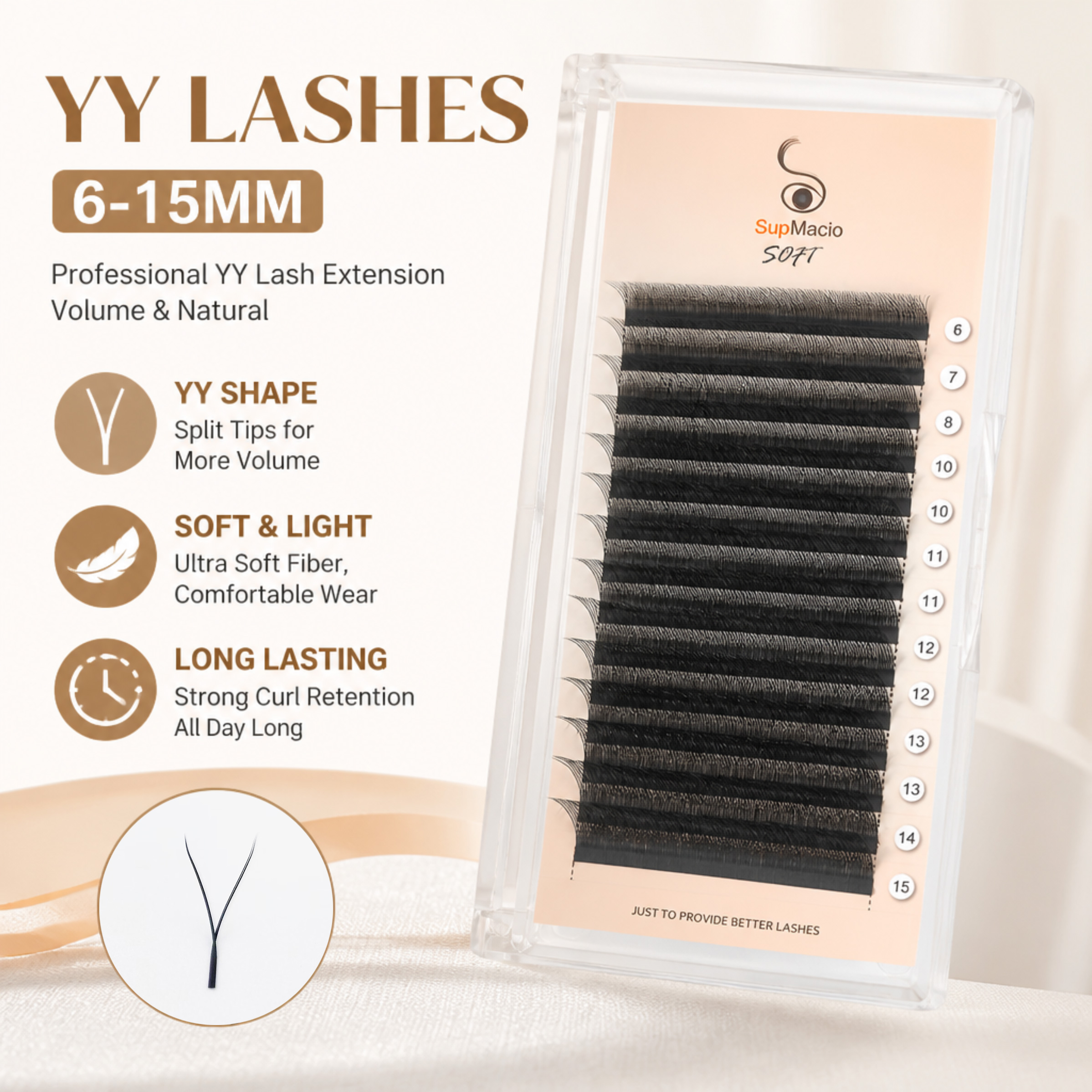 Eyelash Extension Y Shape - Supmacio Yy Eyelashes 07 Fios Lash