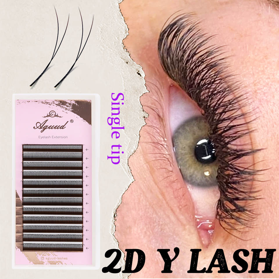 Eyelash Extension Y Shape - AGUUD YY Eyelash Extensions Ultra-thin 2D