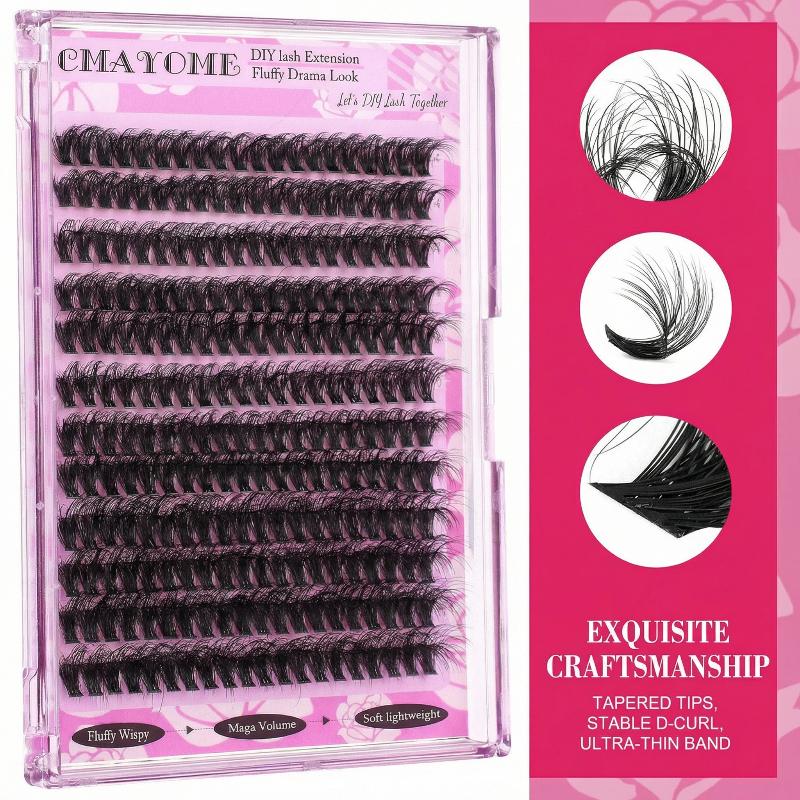 Eyelash Extension Vendor - Wispy D Curl Cluster Lashes 14-18mm