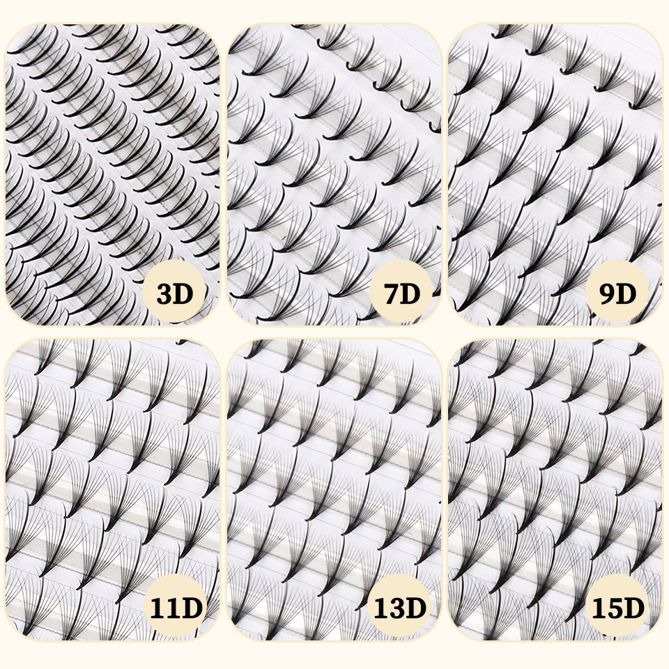 AGUUD Pointy Base Wispy Premad - đánh giá và giá Eyelash Extension Hybrid