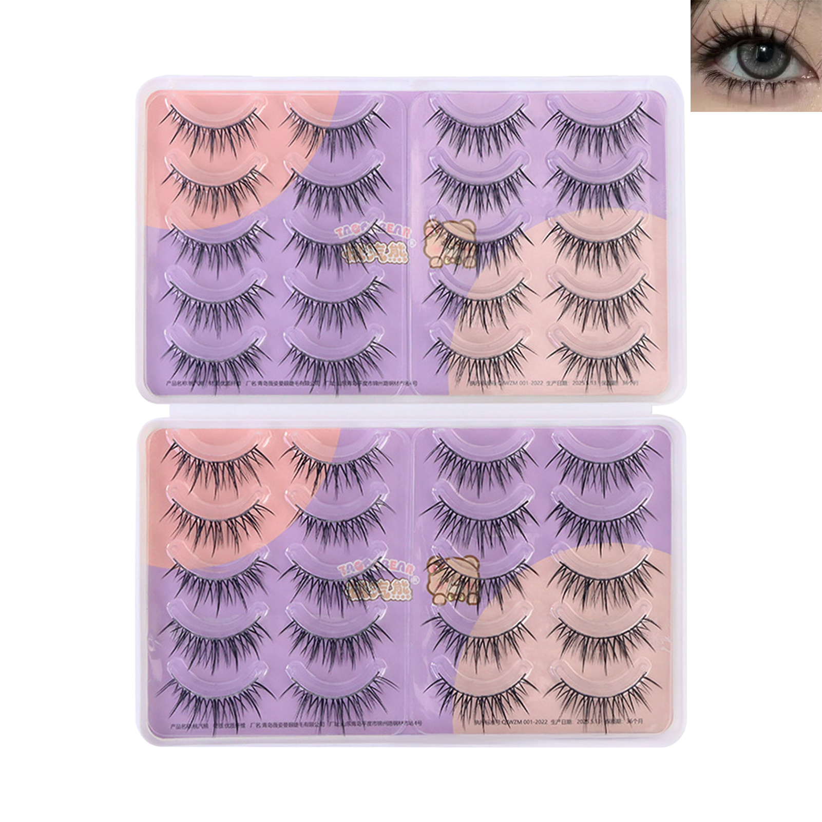 3D Manga Lash strips Dramatic  - đánh giá và giá Eyelash Extension Korean Style