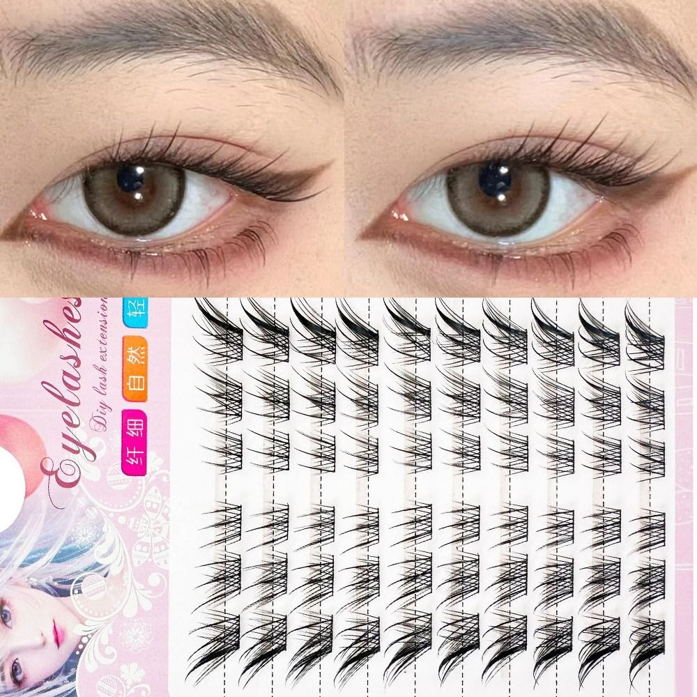 3D Cat Eye Clusters Lashes Nat - đánh giá và giá Eyelash Extension Cat Eye