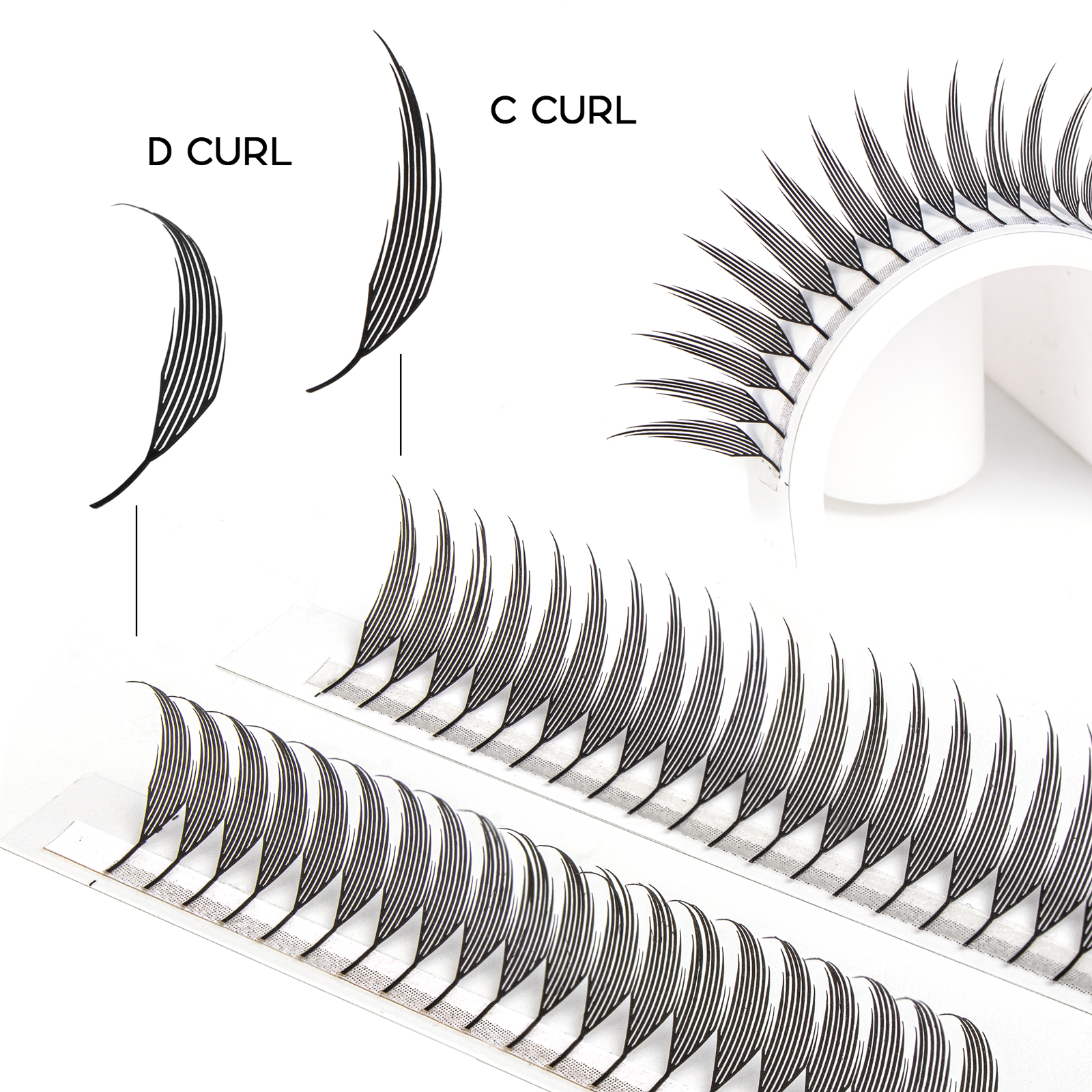 Befer Beauty Anime Lashes 240  - đánh giá và giá Eyelash Extension Cat Eye