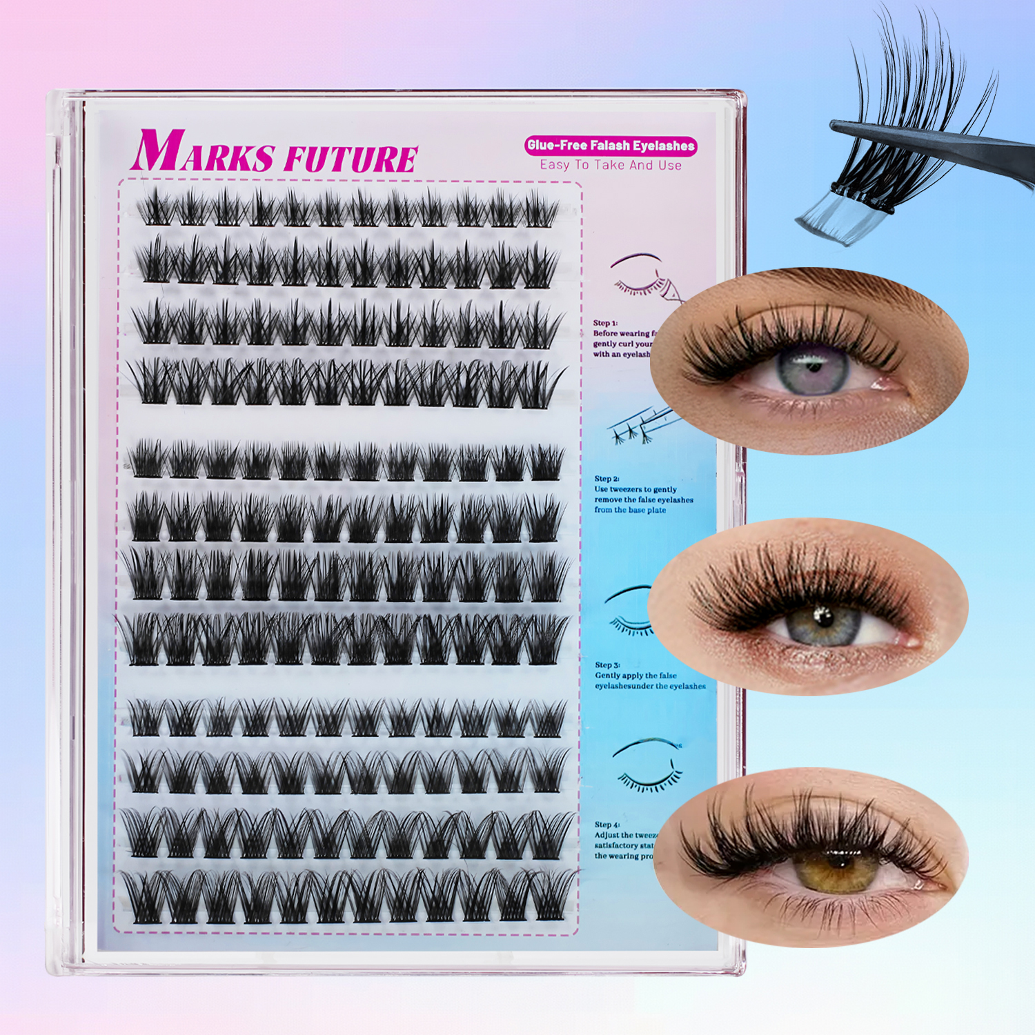 144 Pieces of C Curl Self-Adhe - đánh giá và giá Eyelash Extension Cat Eye