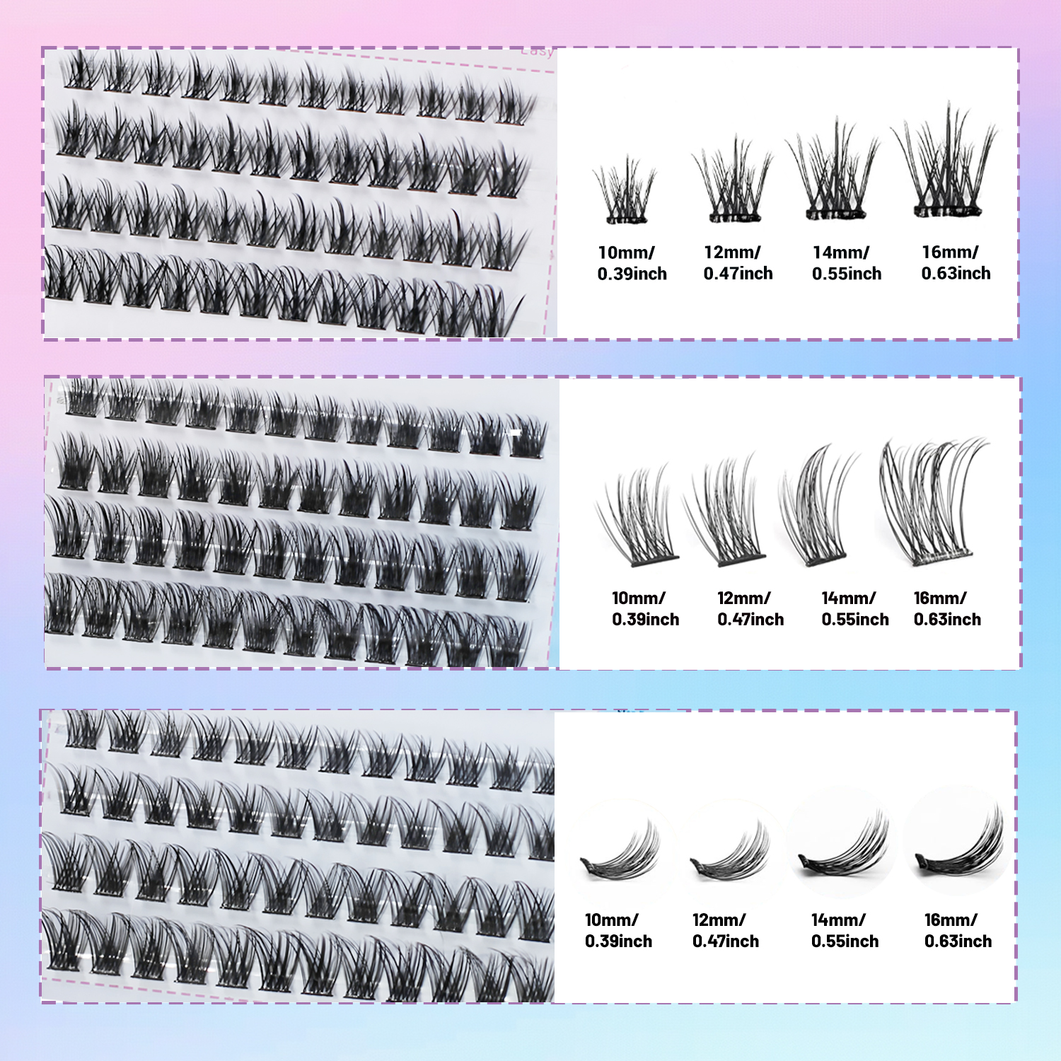 144 Pieces of C Curl Self-Adhe - đánh giá và giá Eyelash Extension Cat Eye