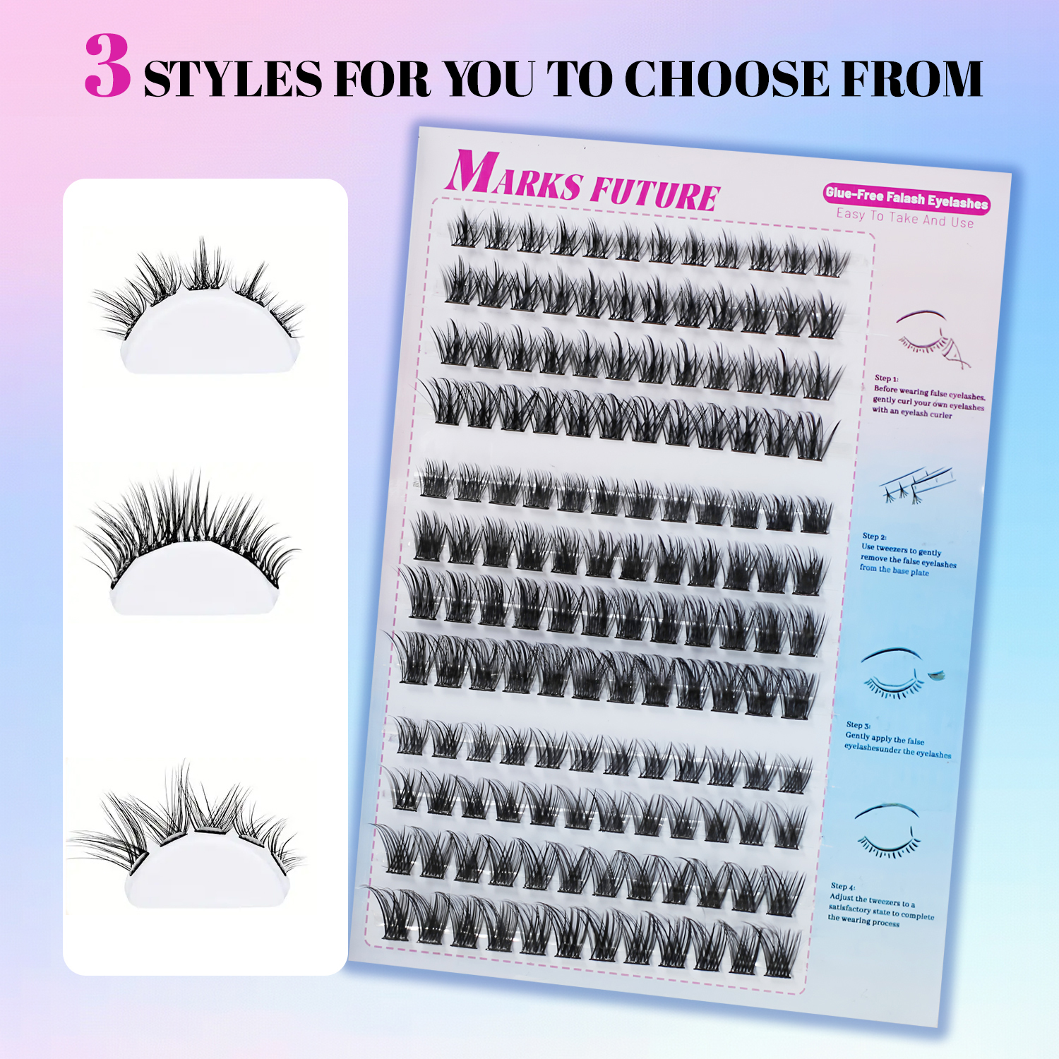 144 Pieces of C Curl Self-Adhe - đánh giá và giá Eyelash Extension Cat Eye