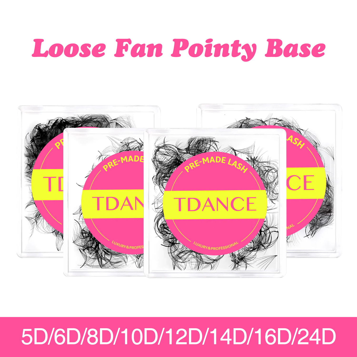 TDANCE 2000 Fans Loose Fan Eye - đánh giá và giá Eyelash Extension Medium