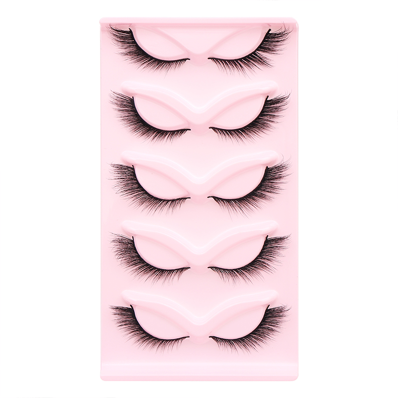 5 Pairs Fluffy False Eyealshes - đánh giá và giá Eyelash Extension Cat Eye