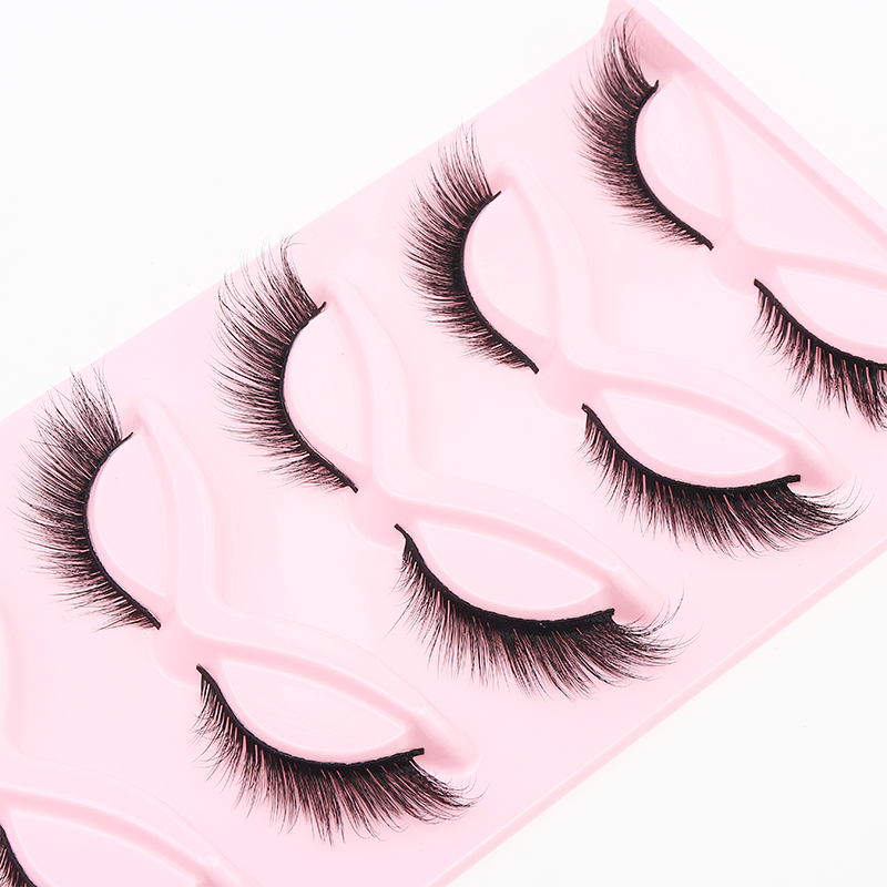 5 Pairs Fluffy False Eyealshes - đánh giá và giá Eyelash Extension Cat Eye