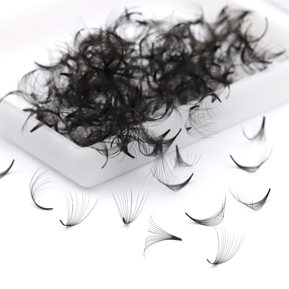 Handmade Premade Fans Pointy B - đánh giá và giá Eyelash Extension Medium