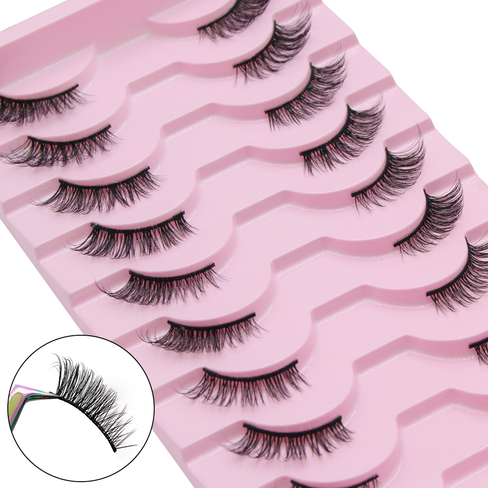 Moonlily 10 Pairs Half Eyelash - đánh giá và giá Eyelash Extension Cat Eye