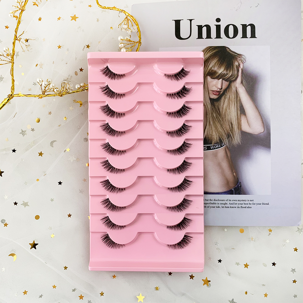 AMSDCN 10 pairs of 3D syntheti - đánh giá và giá Eyelash Extension Medium