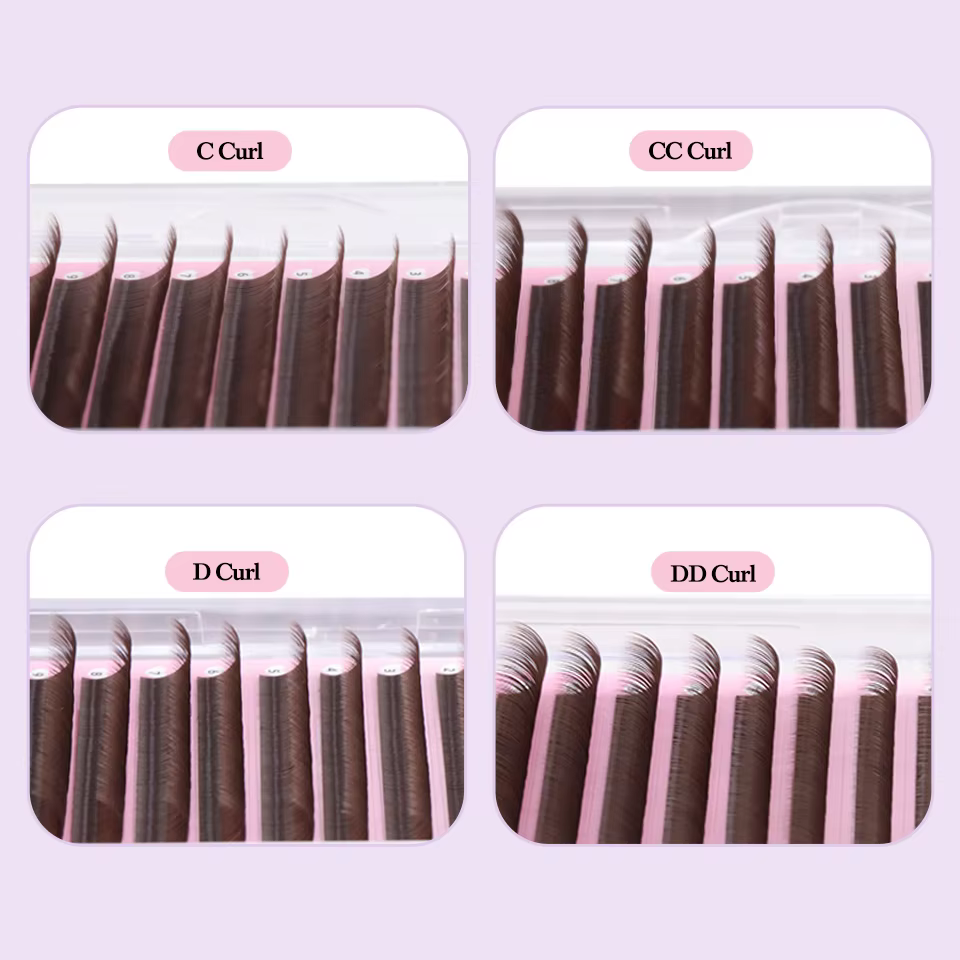 0.05 0.07 Light/Medium/Dark Br - đánh giá và giá Eyelash Extension Medium