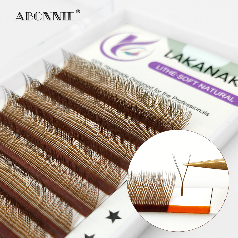 LAKANAKU High Quality Brown YY - đánh giá và giá Eyelash Extension Y Shape