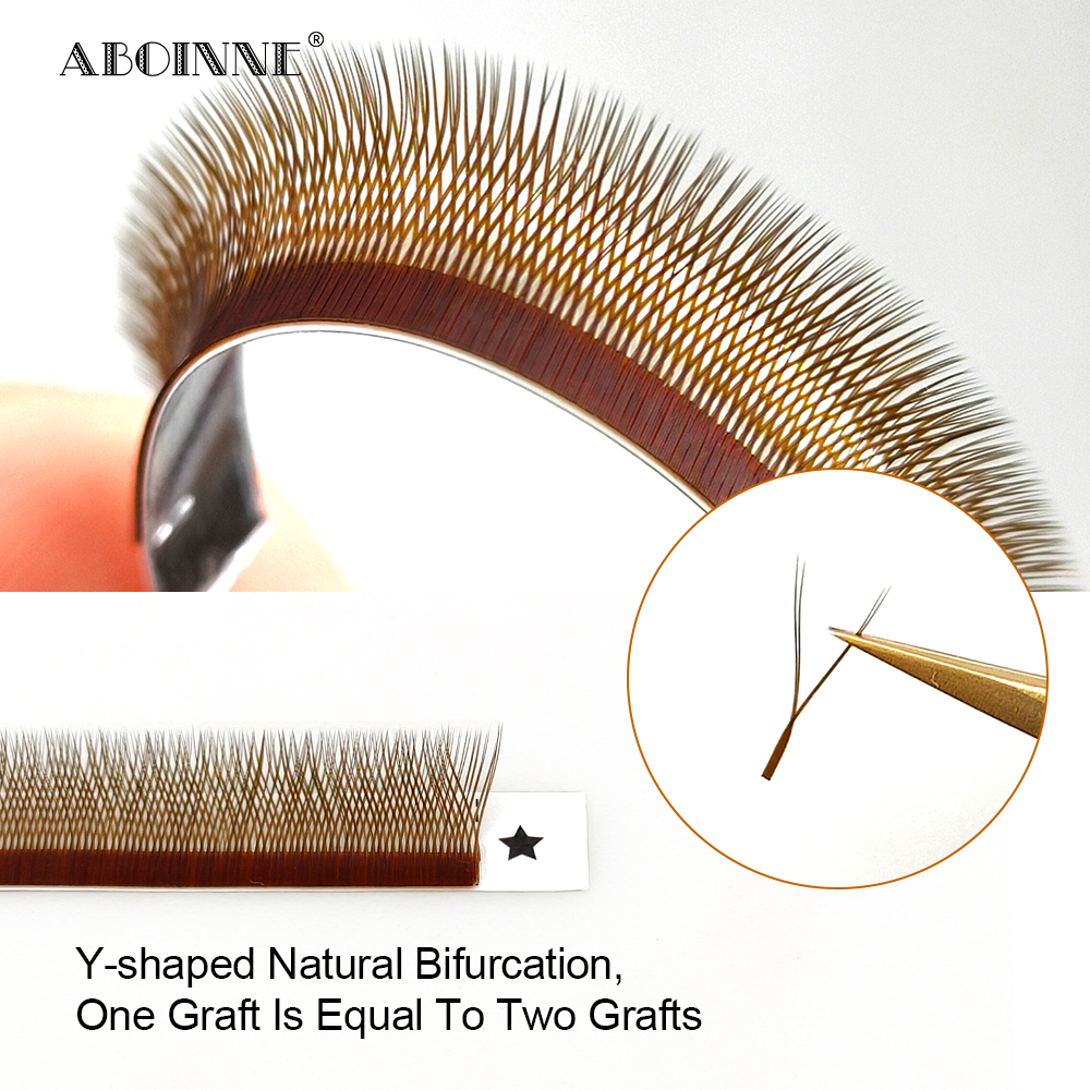 LAKANAKU High Quality Brown YY - đánh giá và giá Eyelash Extension Y Shape