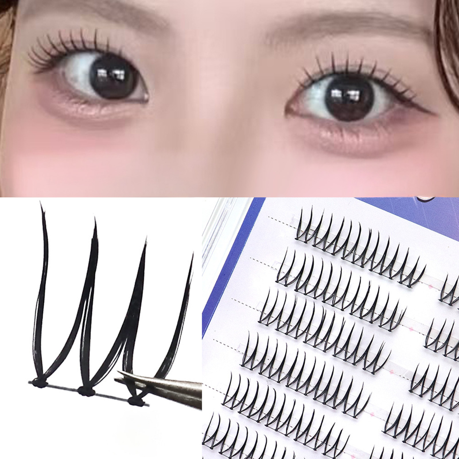 Korean Idol Style False Eyelas - đánh giá và giá Eyelash Extension Korean Style