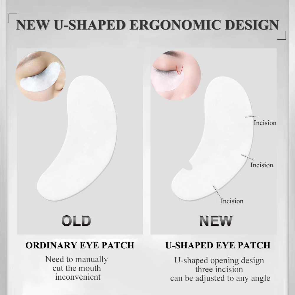 50/100PCS U Shape Eyelash Pads - đánh giá và giá Under Eye Gel