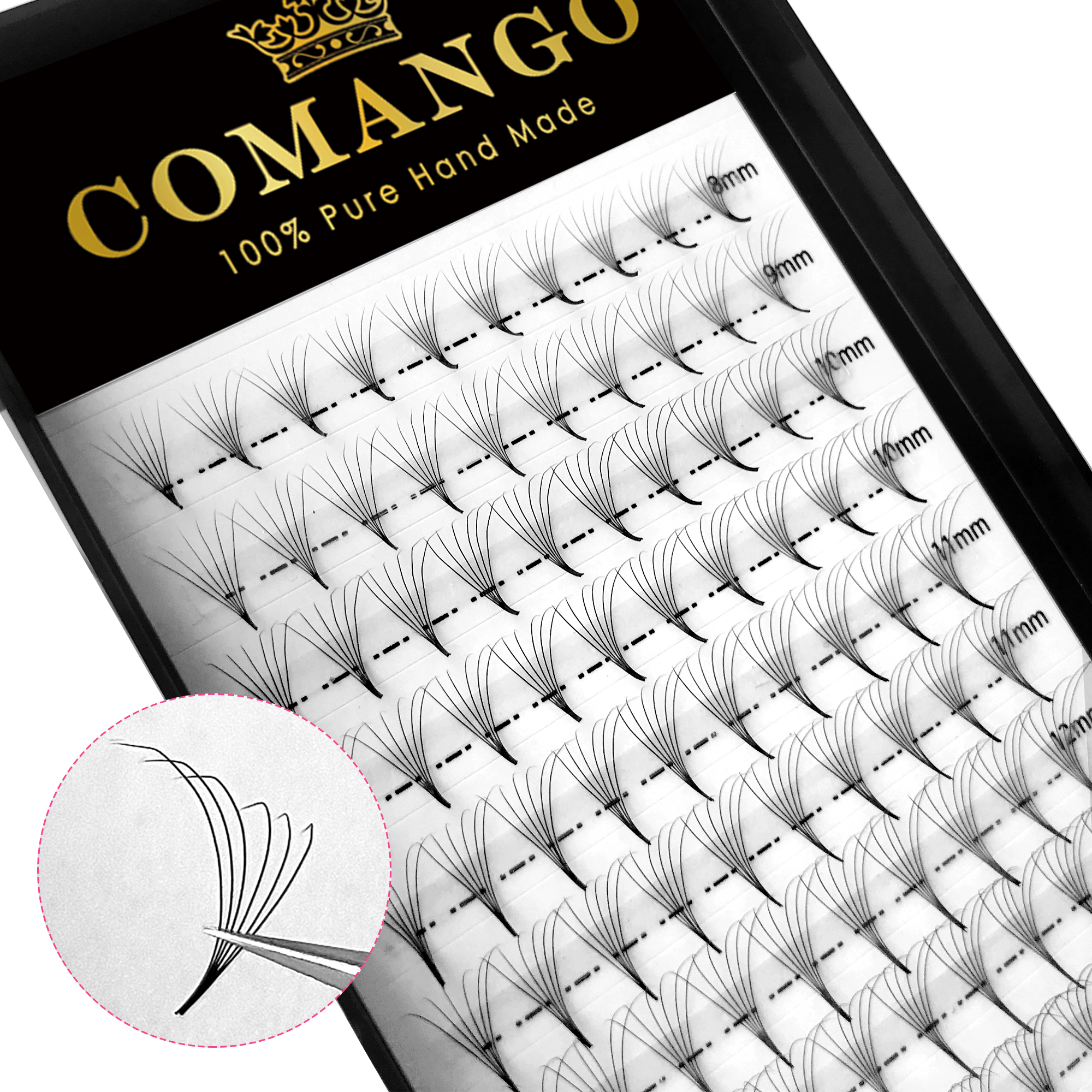 CoMango Hybrid Pointy Base Pre - đánh giá và giá Eyelash Extension Hybrid