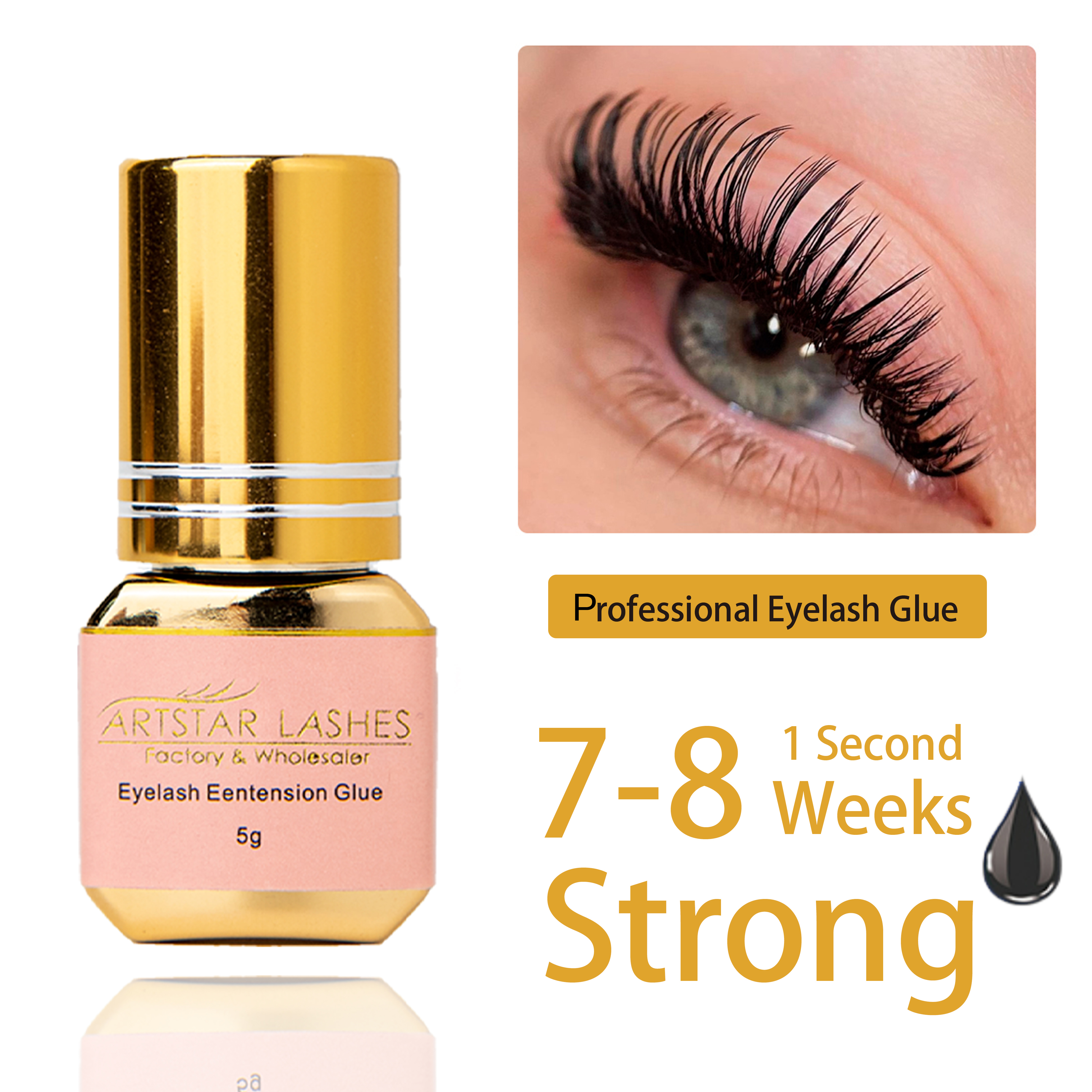 ARTSTAR 5ml Eyelash Glue Exten - đánh giá và giá Sensitive Lash Glue