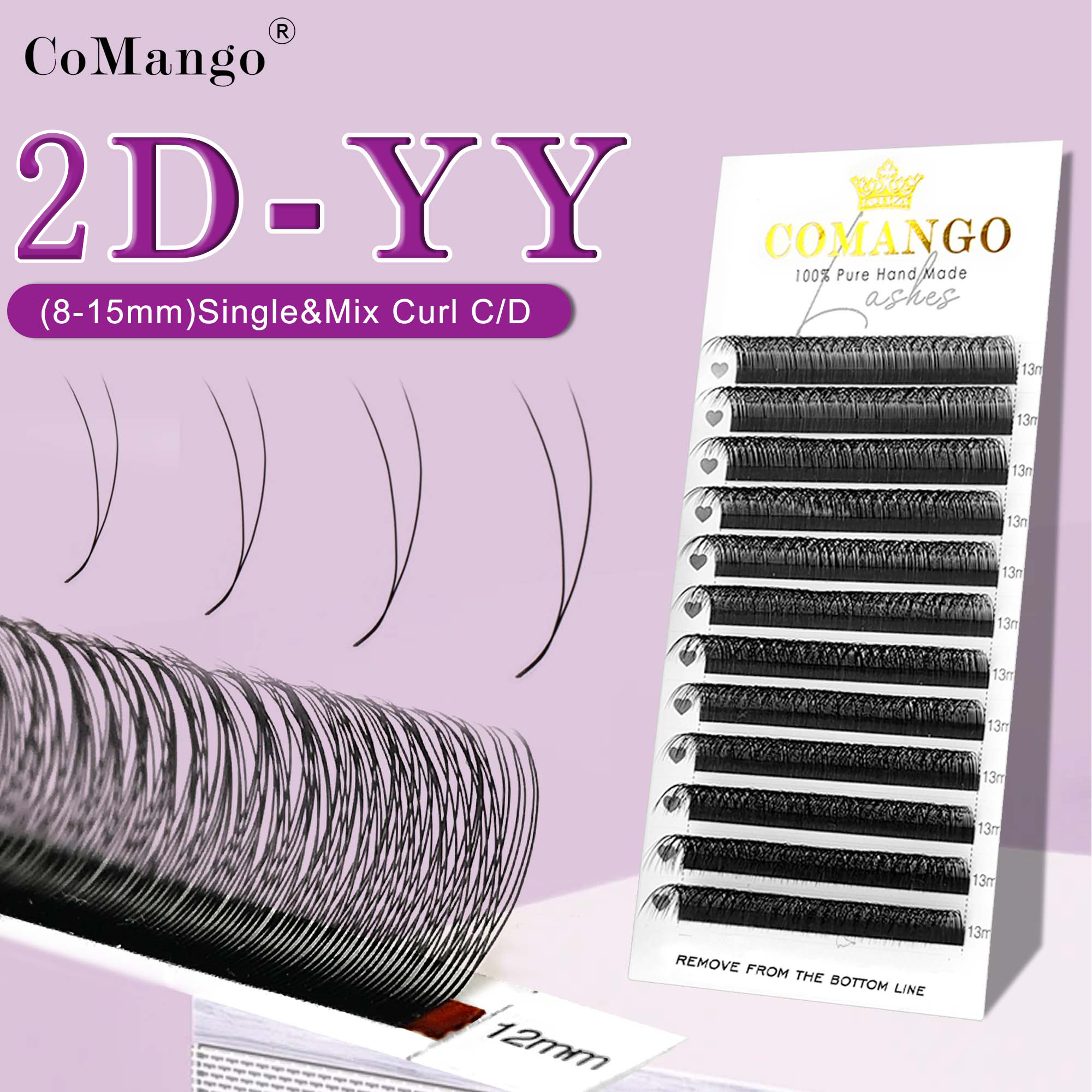 CoMango C/D Curl High Quality  - đánh giá và giá Eyelash Extension Hybrid