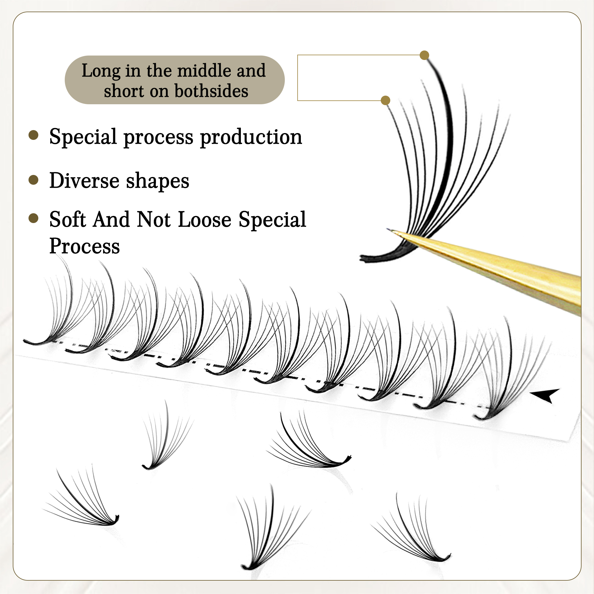 CoMango Wispy Fans Russian Vol - đánh giá và giá Eyelash Extension Hybrid