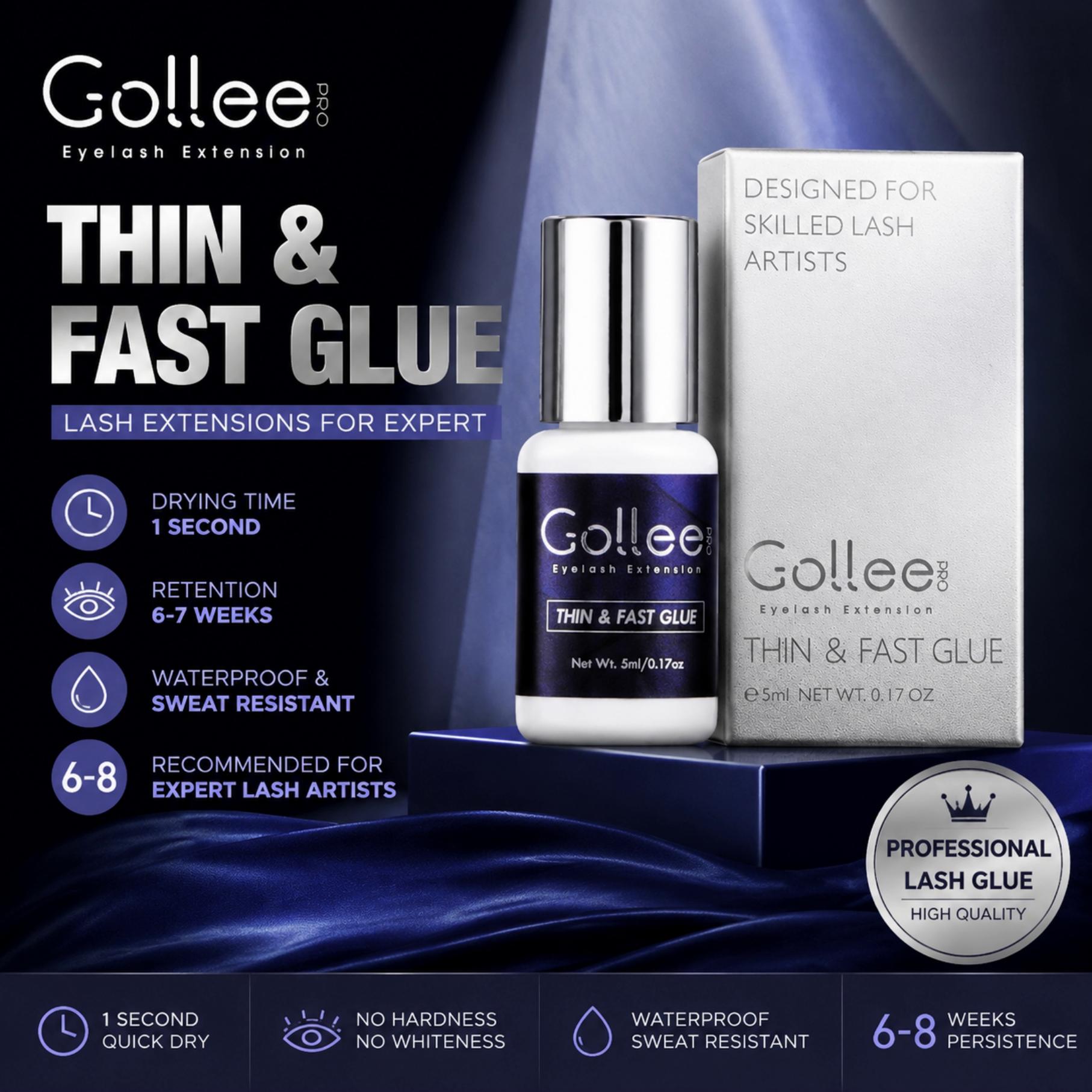 Gollee for Sensitive Eyes 5ml  - đánh giá và giá Sensitive Lash Glue