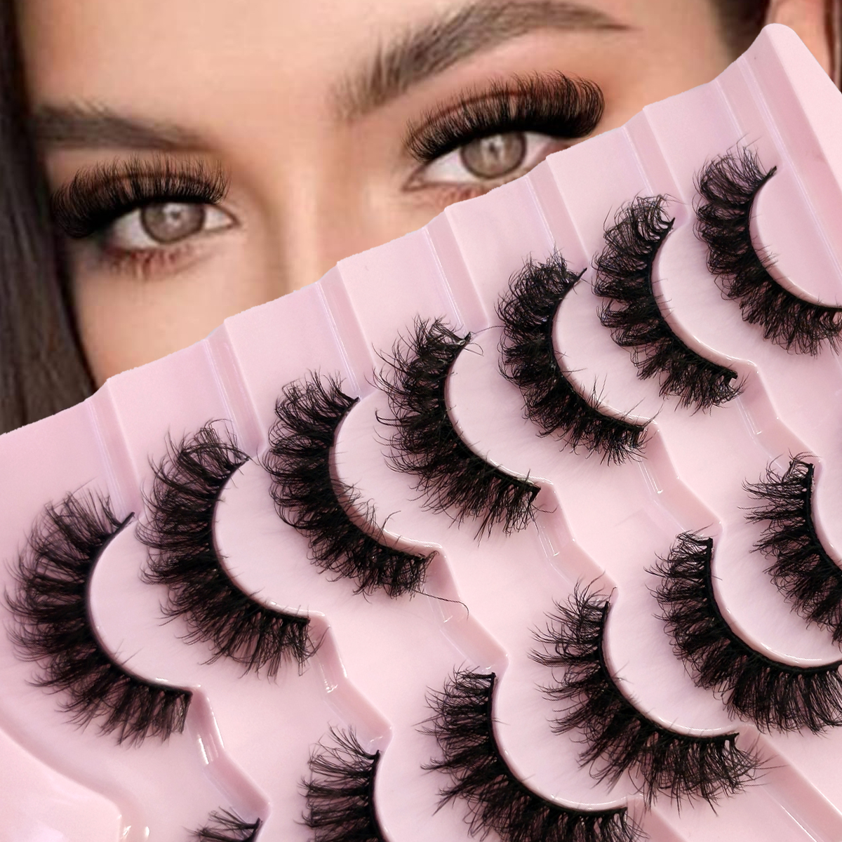 Cat Eye Eyelashes 3D Natural F - đánh giá và giá Eyelash Extension Cat Eye