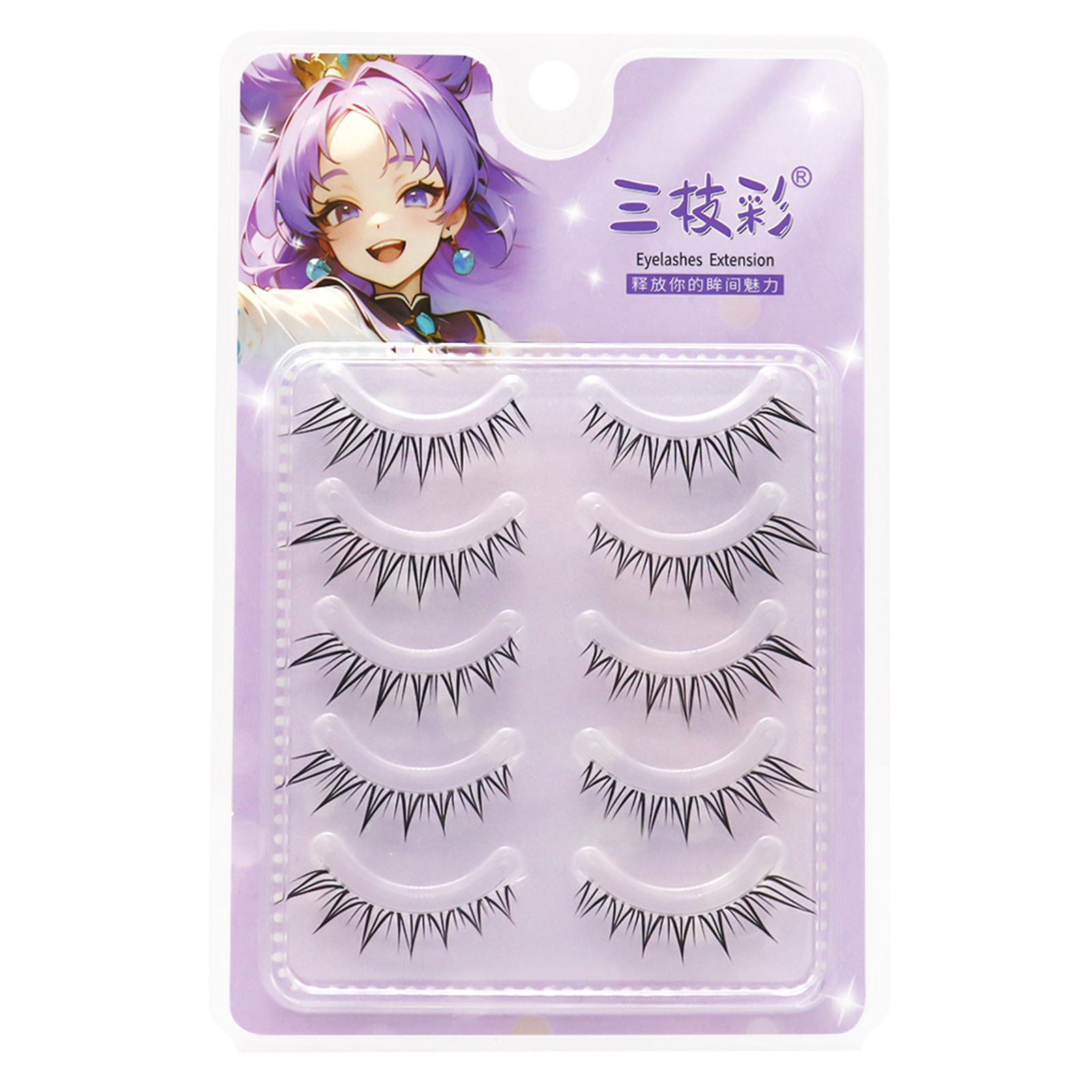 5pair Foxes False Eyelashes Fu - đánh giá và giá Eyelash Extension Korean Style
