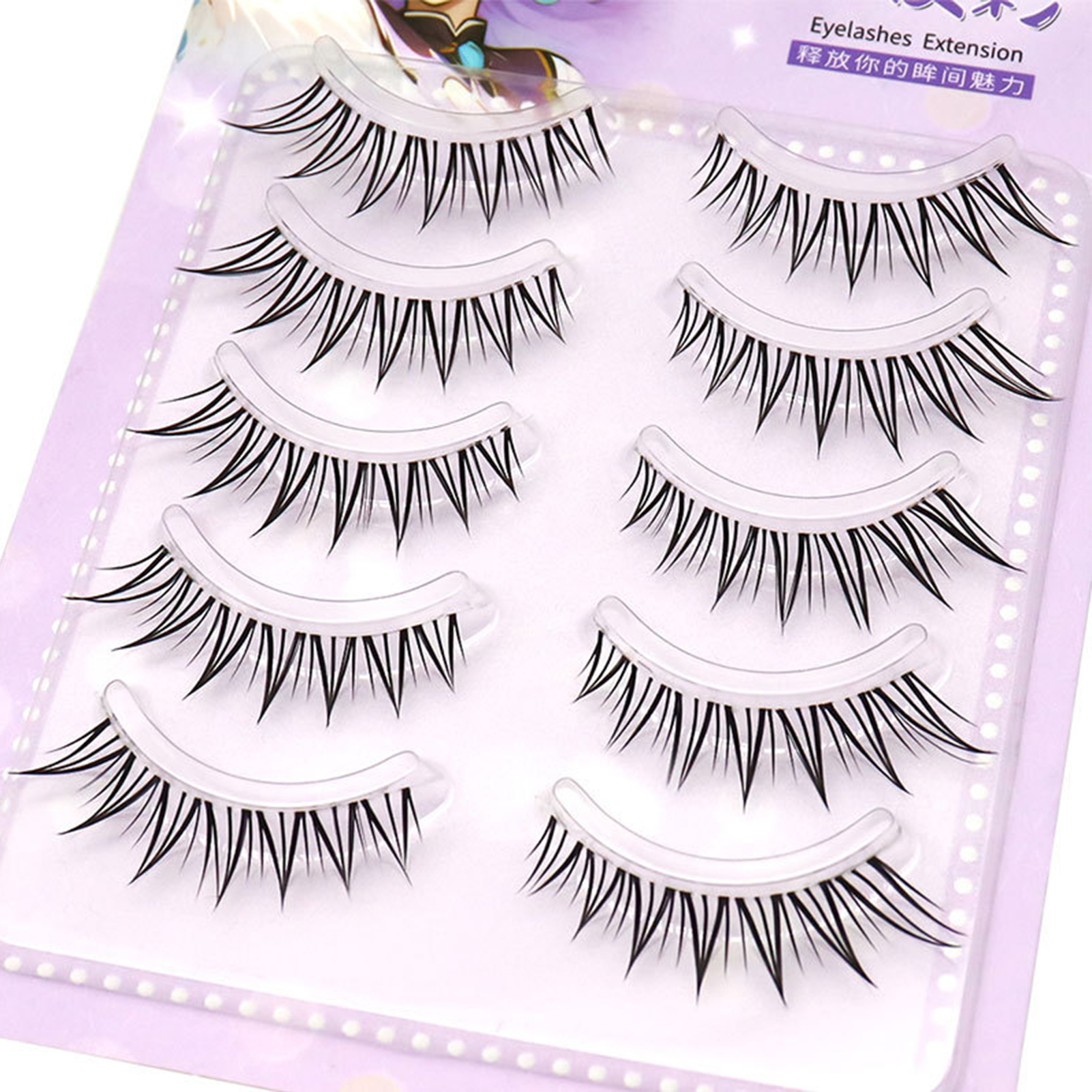 5pair Foxes False Eyelashes Fu - đánh giá và giá Eyelash Extension Korean Style