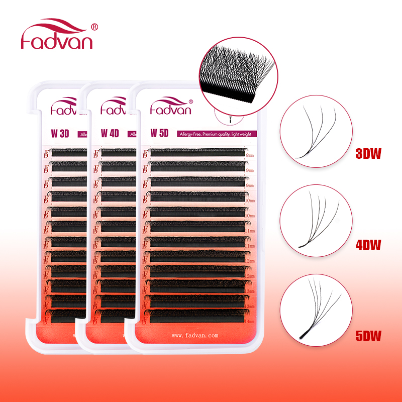 FADVAN 8-12/8-14mm Eyelashes W - đánh giá và giá Eyelash Extension Hybrid