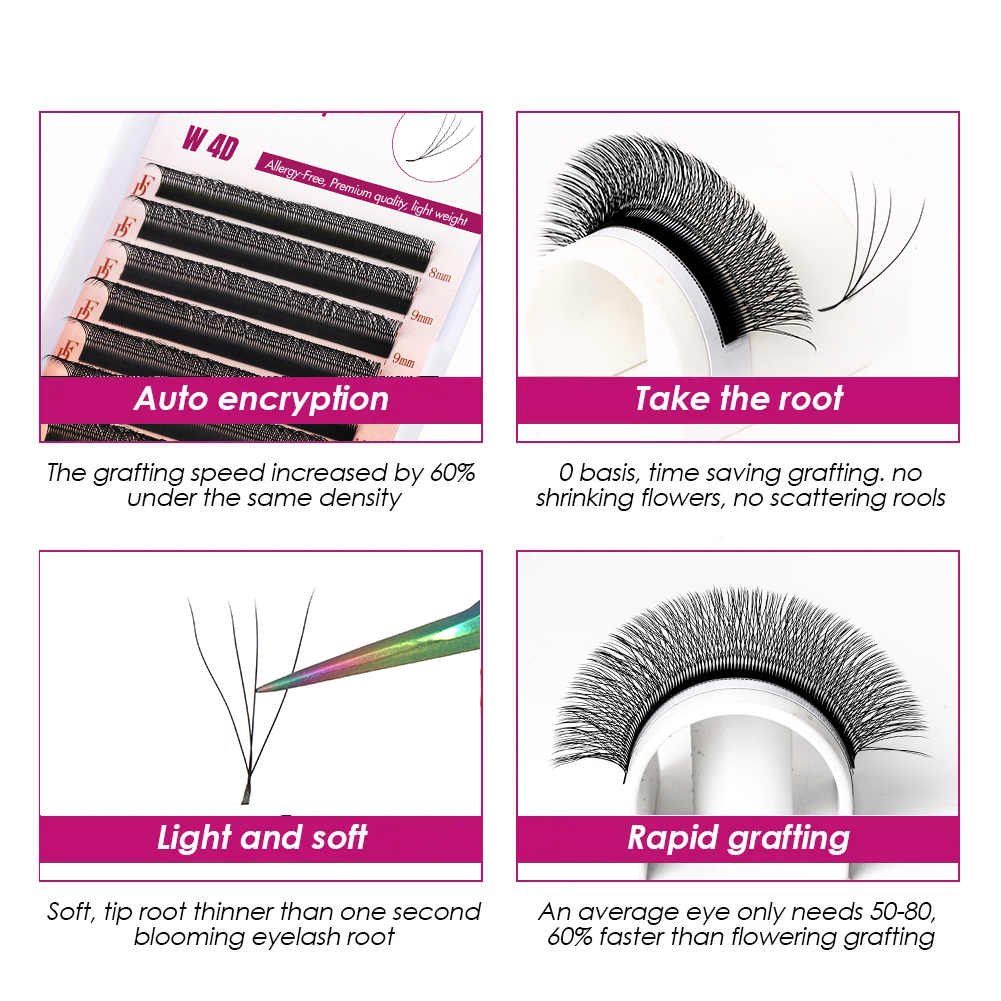 FADVAN 8-12/8-14mm Eyelashes W - đánh giá và giá Eyelash Extension Hybrid