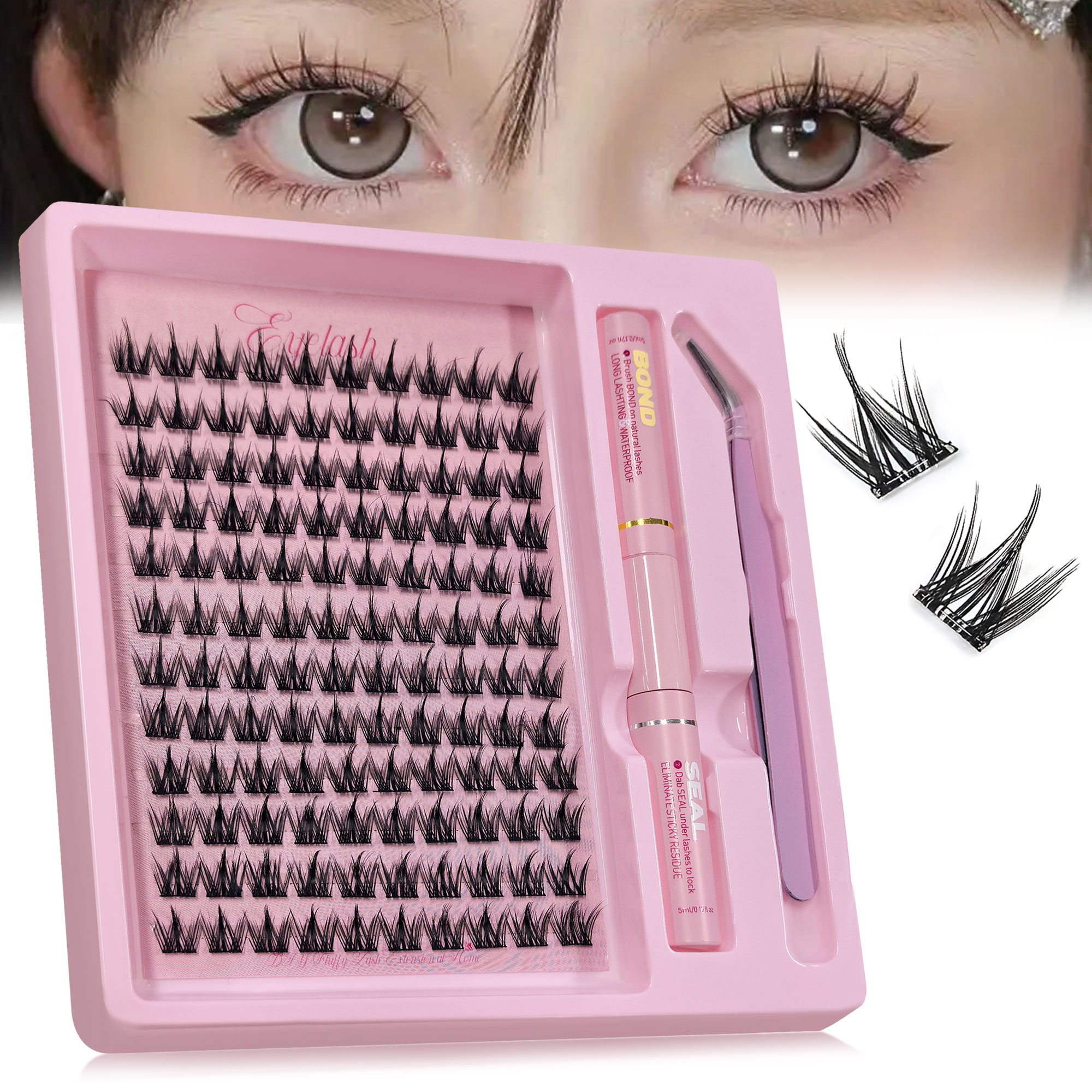 120 Clusters DIY Eyelash Exten - đánh giá và giá Eyelash Extension Cat Eye