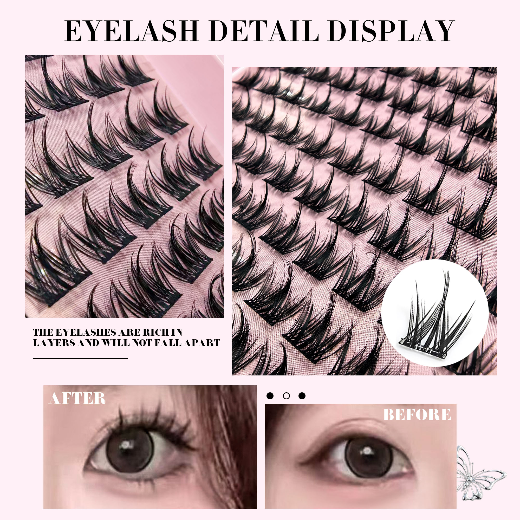 120 Clusters DIY Eyelash Exten - đánh giá và giá Eyelash Extension Cat Eye