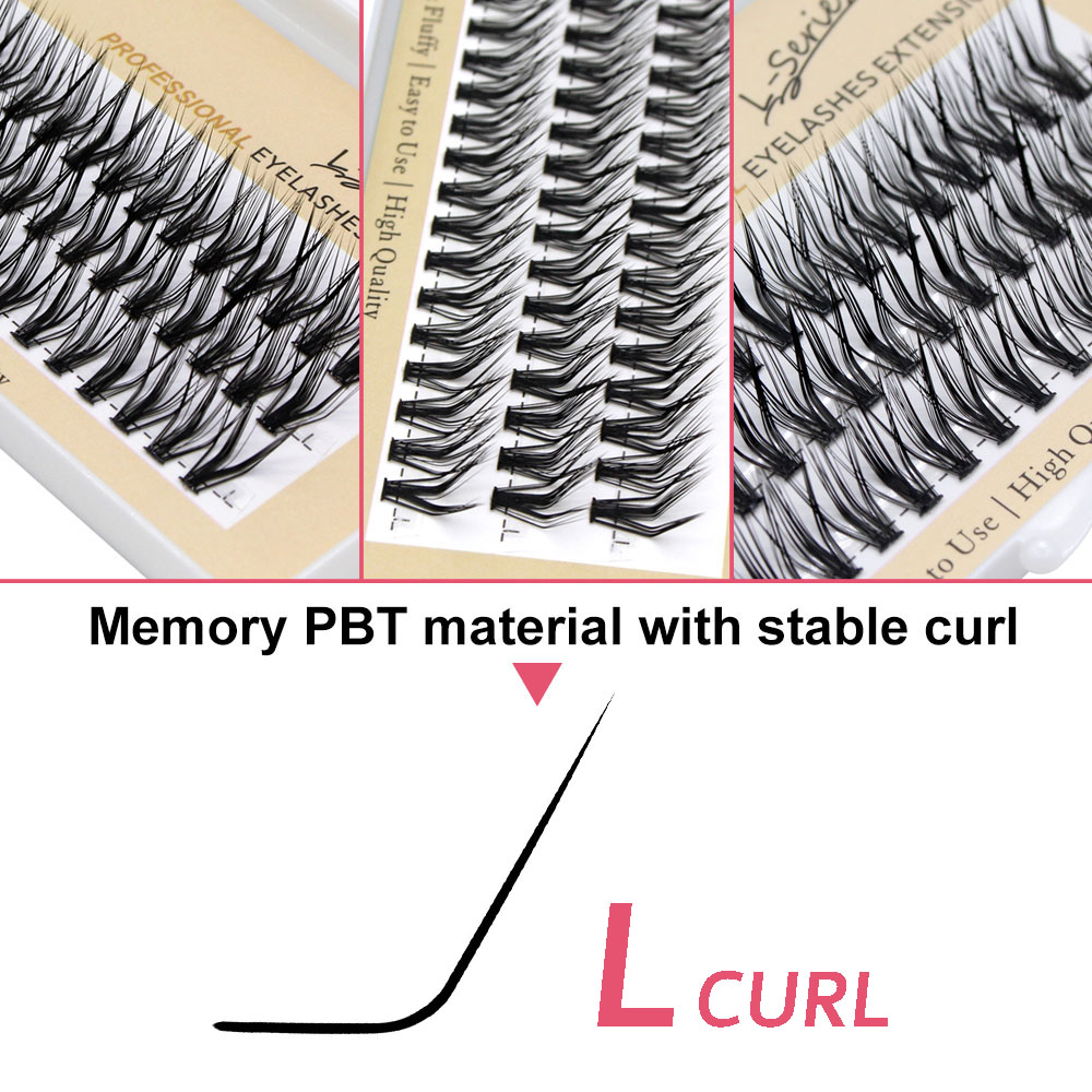60pcs 30D C/D/L Curl Cluster E - đánh giá và giá Eyelash Extension Cat Eye