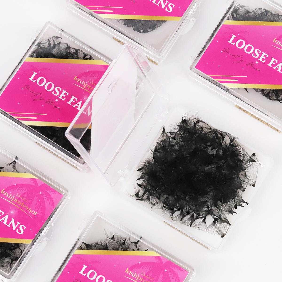 Lashprofessor 3D-40D Cluster L - đánh giá và giá Eyelash Extension Medium