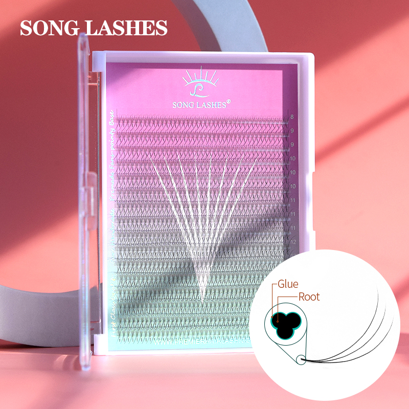 Song Lashes 3D8D10D Pointy Bas - đánh giá và giá Eyelash Extension Korean Style