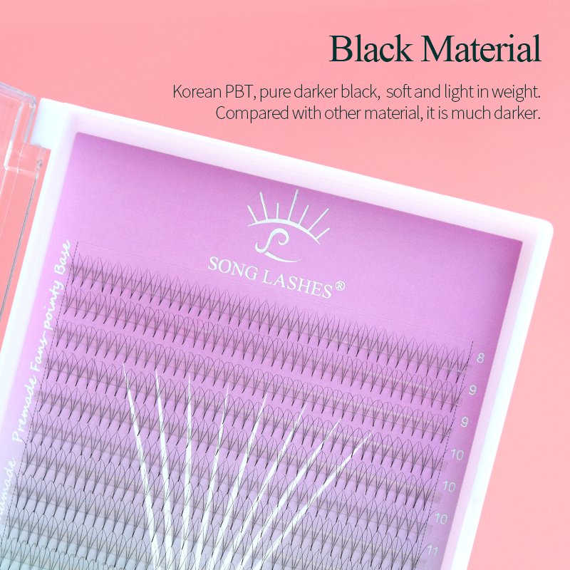 Song Lashes 3D8D10D Pointy Bas - đánh giá và giá Eyelash Extension Korean Style