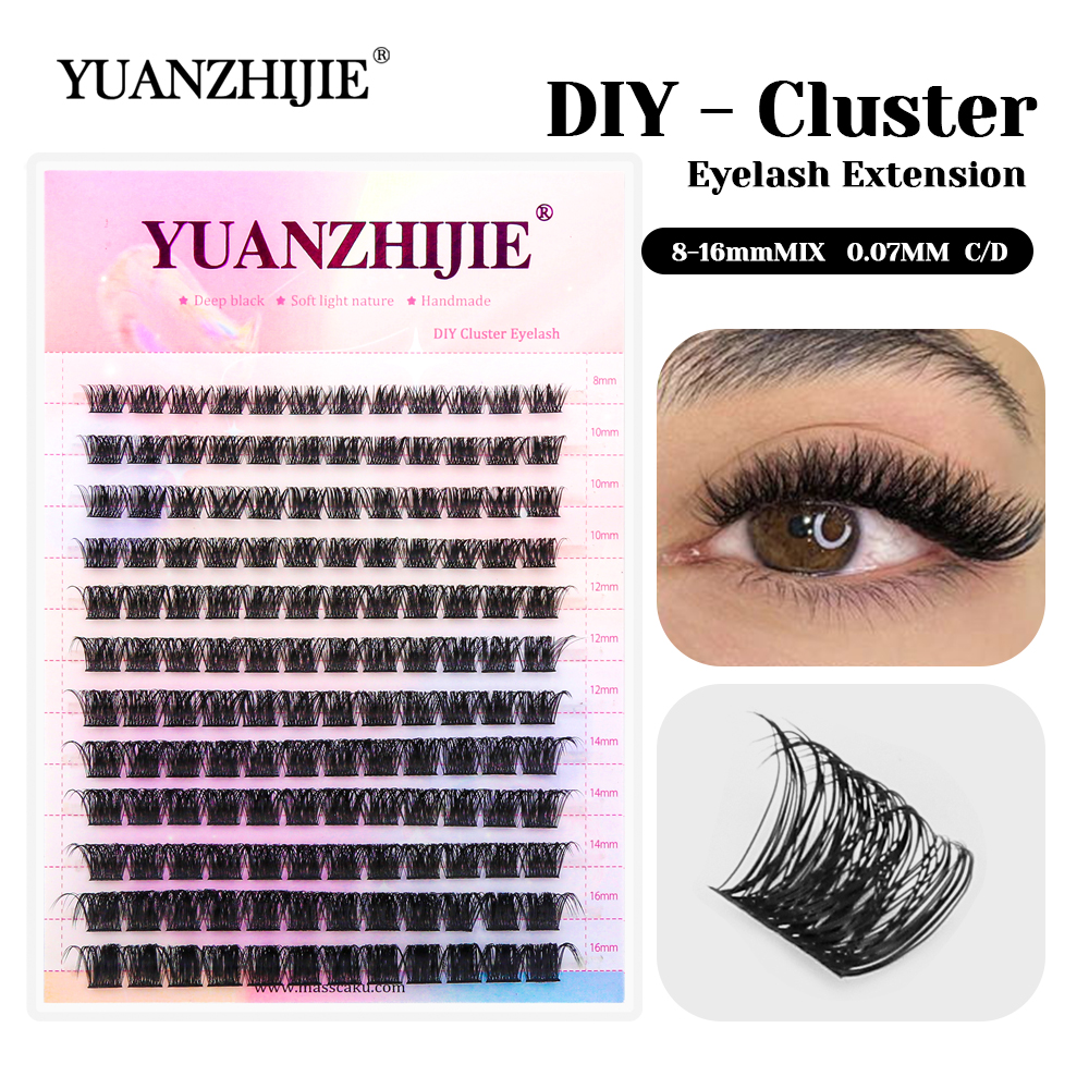 12 Rows YUANZHIJIE Premium Fau - đánh giá và giá Eyelash Extension Hybrid