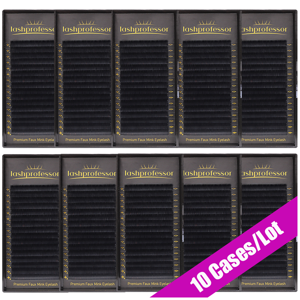 Lashprofessor 10 Cases/Lot Eye - đánh giá và giá Eyelash Extension Korean Style