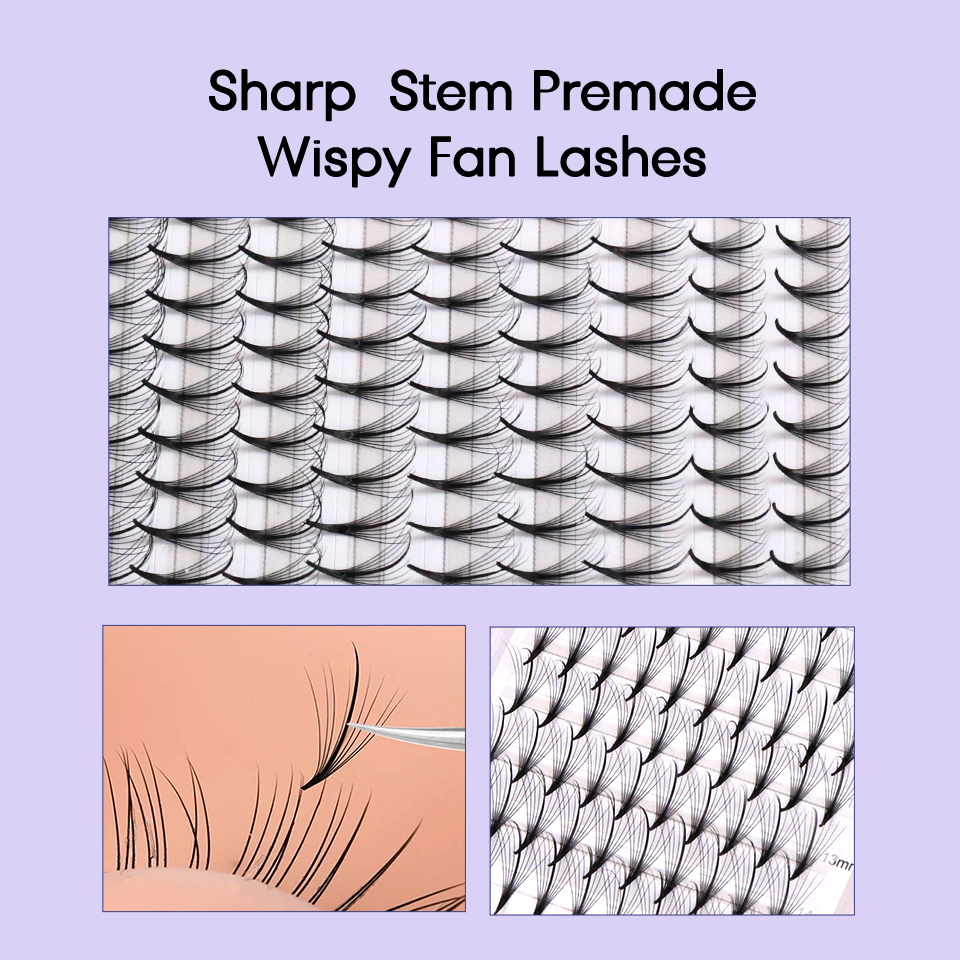 Aguud 3D 5D 7D 9D Wispy Prefab - đánh giá và giá Eyelash Extension Hybrid