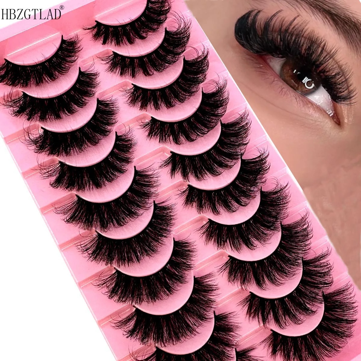 NEW 10 Pairs Cat Eye Lashes Fl - đánh giá và giá Eyelash Extension Cat Eye