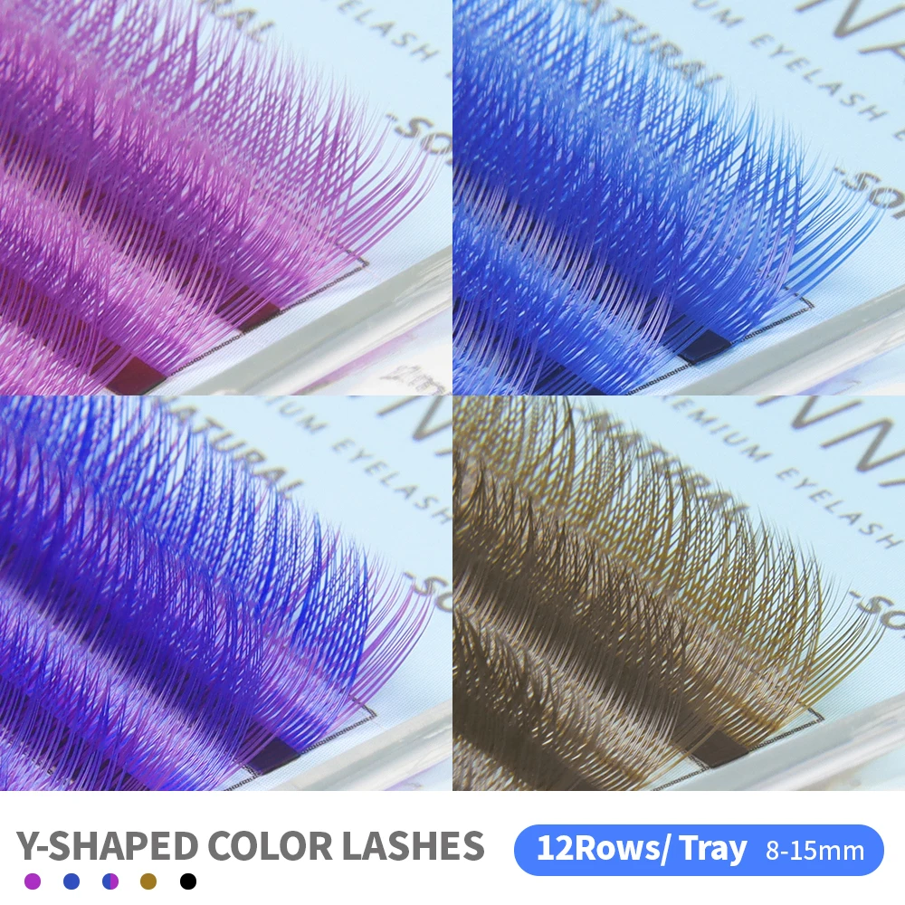 ANNAFRIS C/D Curl YY Lashes Co - đánh giá và giá Eyelash Extension Y Shape