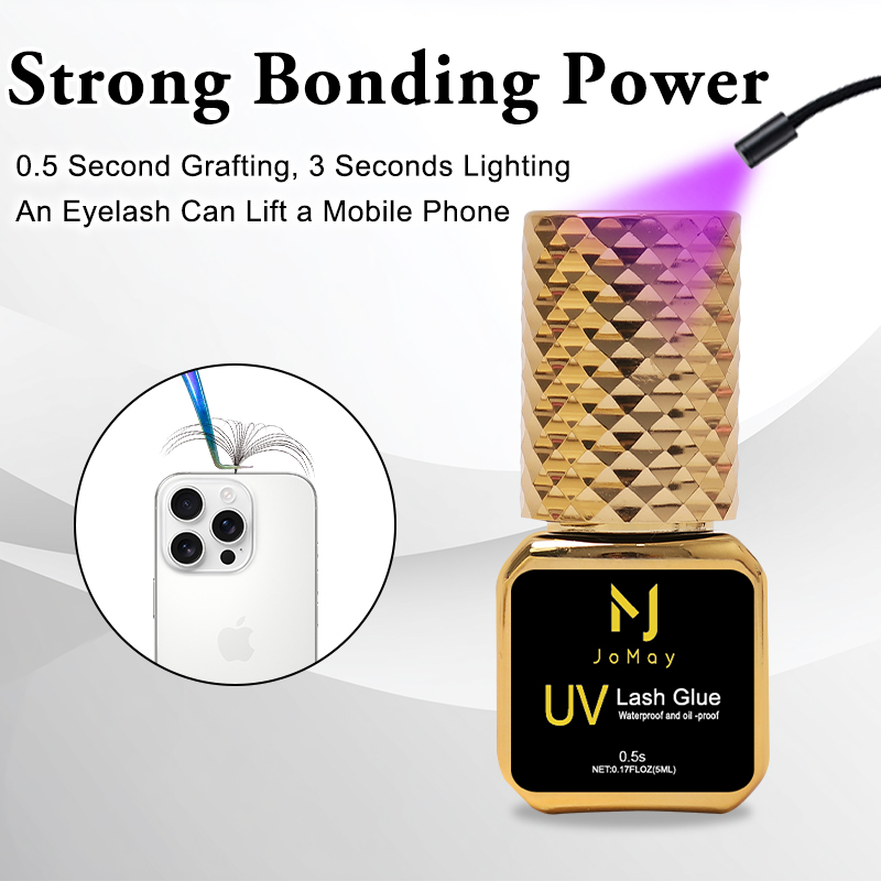 JOMAY Black UV Lash Glue 0.5S  - đánh giá và giá Sensitive Lash Glue