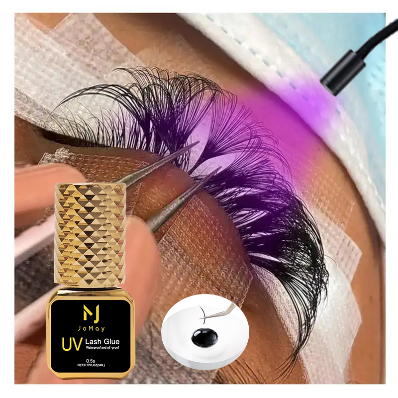 JOMAY Black UV Lash Glue 0.5S  - đánh giá và giá Sensitive Lash Glue