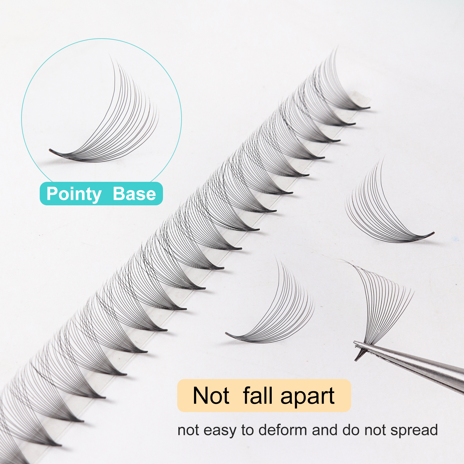 800 Fans 16D 0.03 Thin Roots S - đánh giá và giá Eyelash Extension Medium