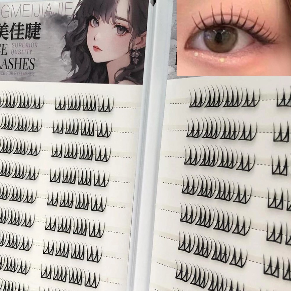 U Shape Glue-free False Eyelas - đánh giá và giá Eyelash Extension Korean Style