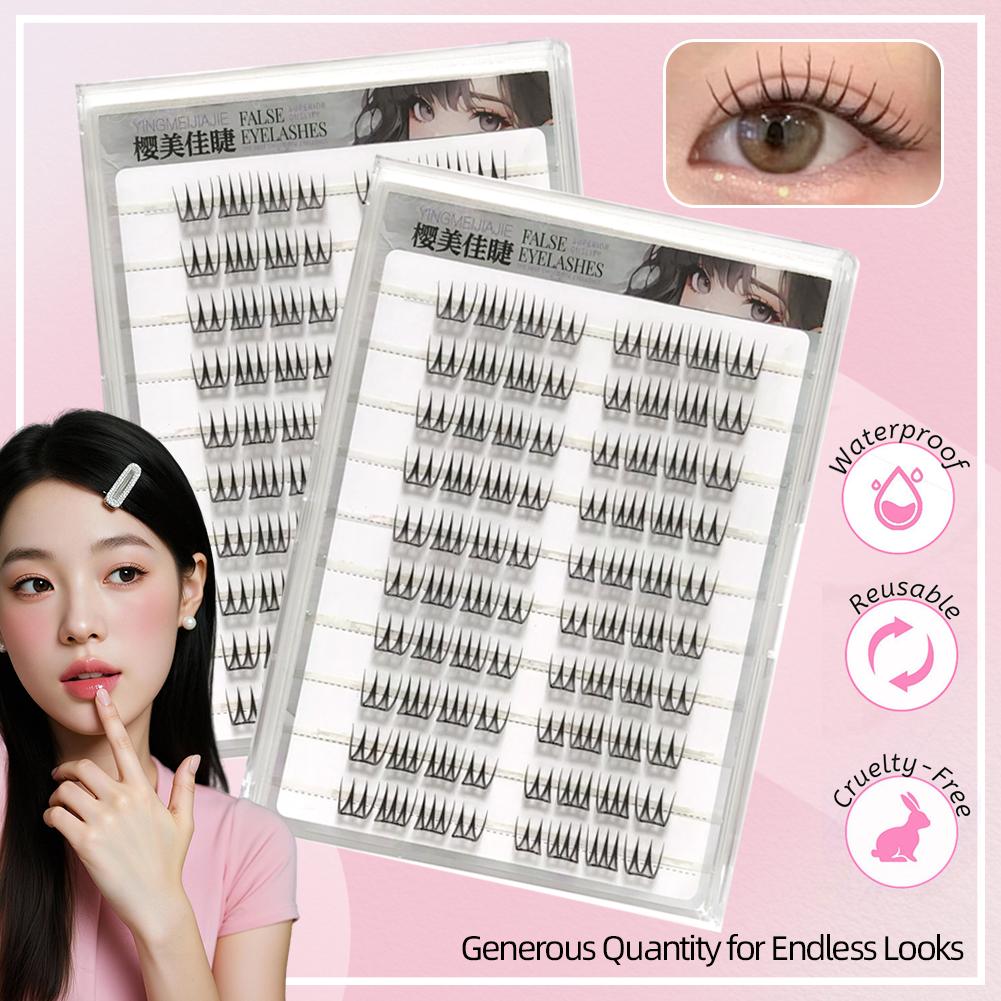 U Shape Glue-free False Eyelas - đánh giá và giá Eyelash Extension Korean Style