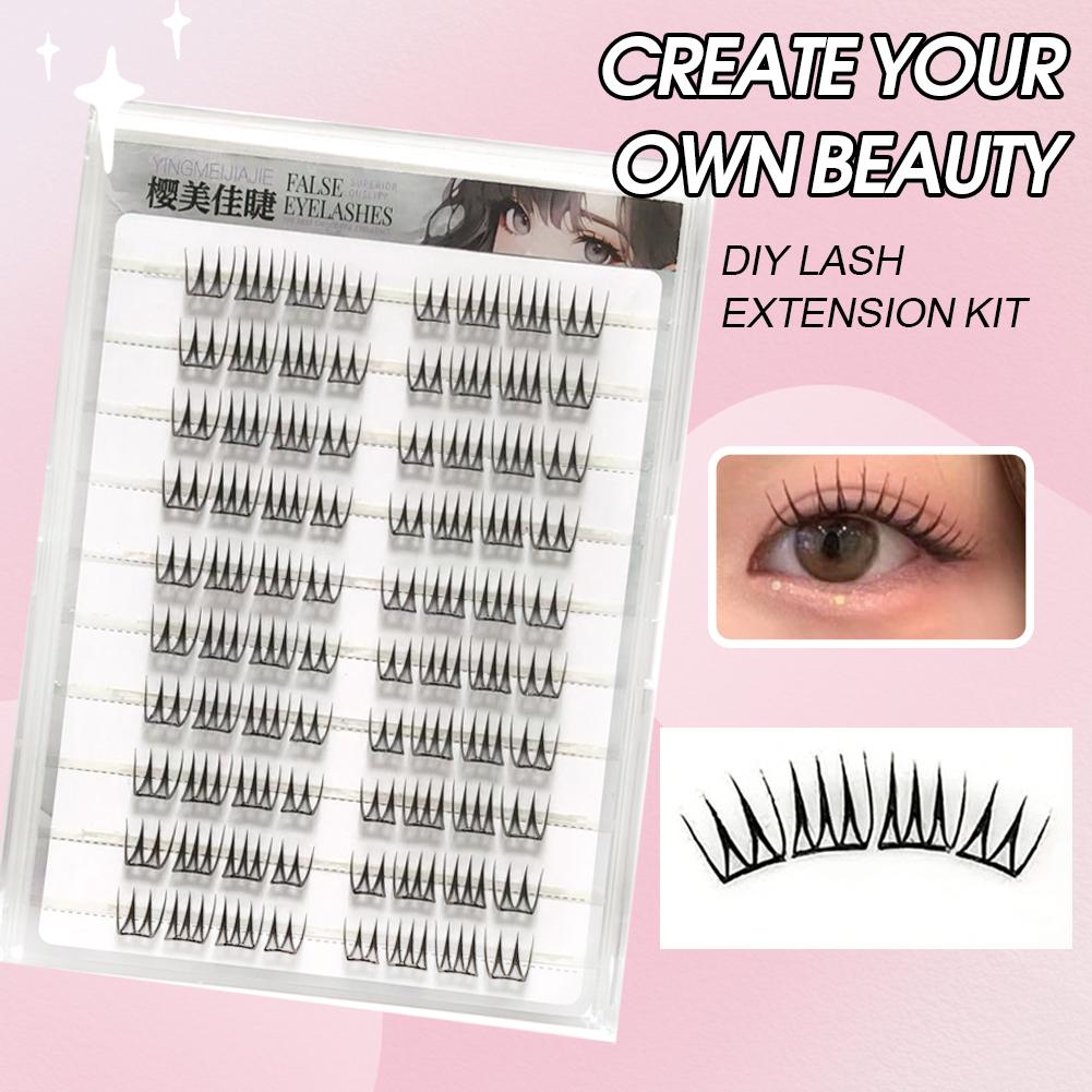 U Shape Glue-free False Eyelas - đánh giá và giá Eyelash Extension Korean Style